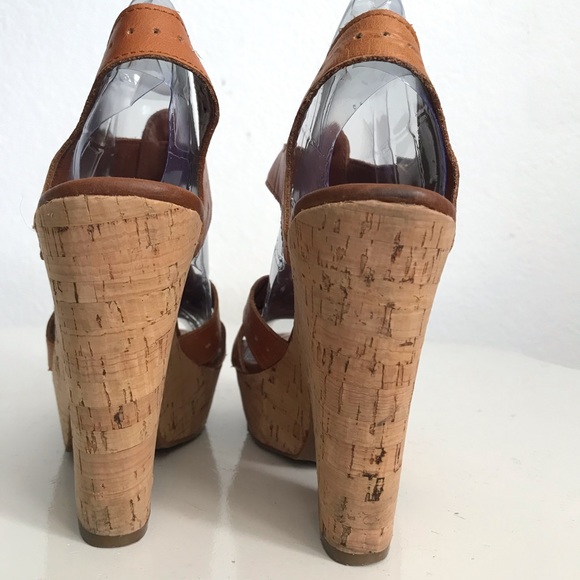 Leather platform sandal DV 6 leather Sandal cork platform main image 4